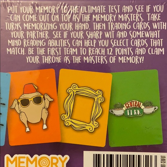 WB FRIENDS The TV Series Memory Master Card Game by Aquarius Ages 6+ Fun NWT - Picture 6 of 8